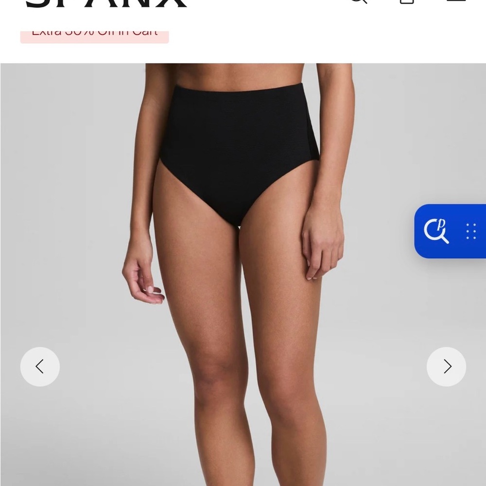 SPANX Black High-Rise spanx swim